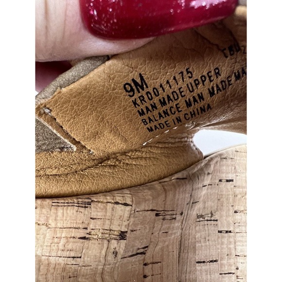 Korks Kork-Ease Women's Fraya Wedge Slingback Natural Platform Sandal Size 9 - Picture 15 of 15